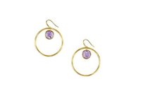 Earrings Marco Bicego Woman Jaipur in Yellow Gold Ametista OB965-AL01